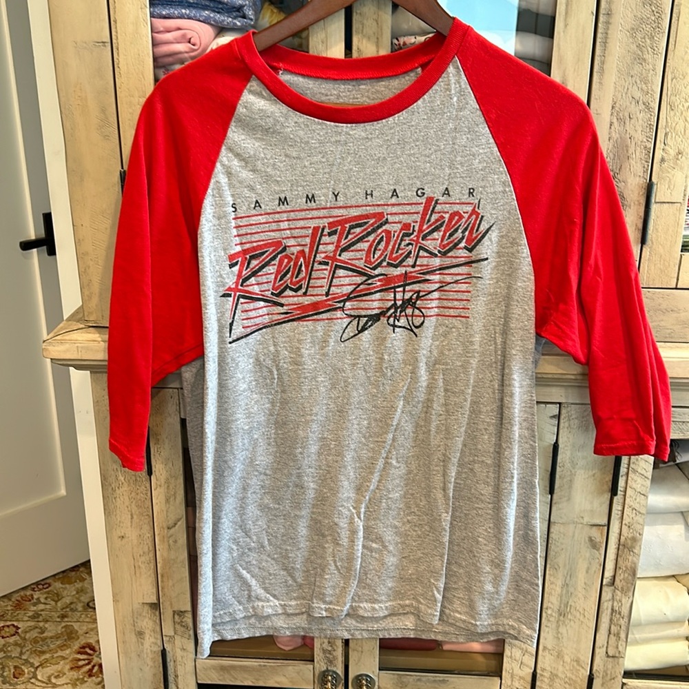 Sammy Hagar Size large could be woman or man, baseball style T-shirt